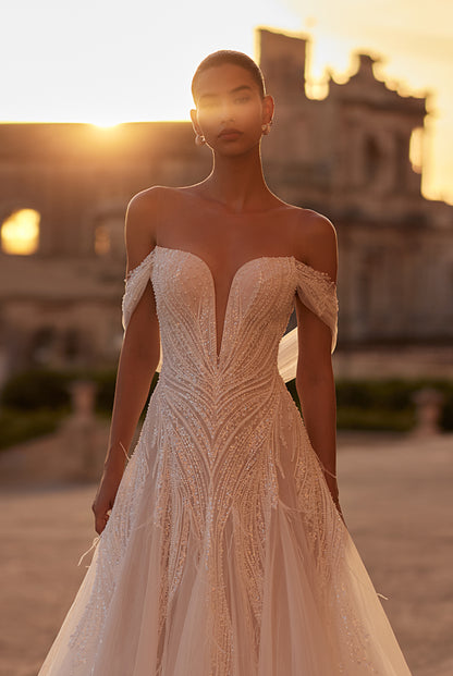 Everlain A-line Illusion Milk Wedding dress