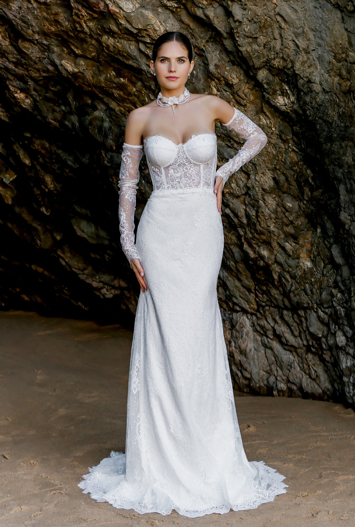 Alis Two in one Sweetheart Milk Wedding dress