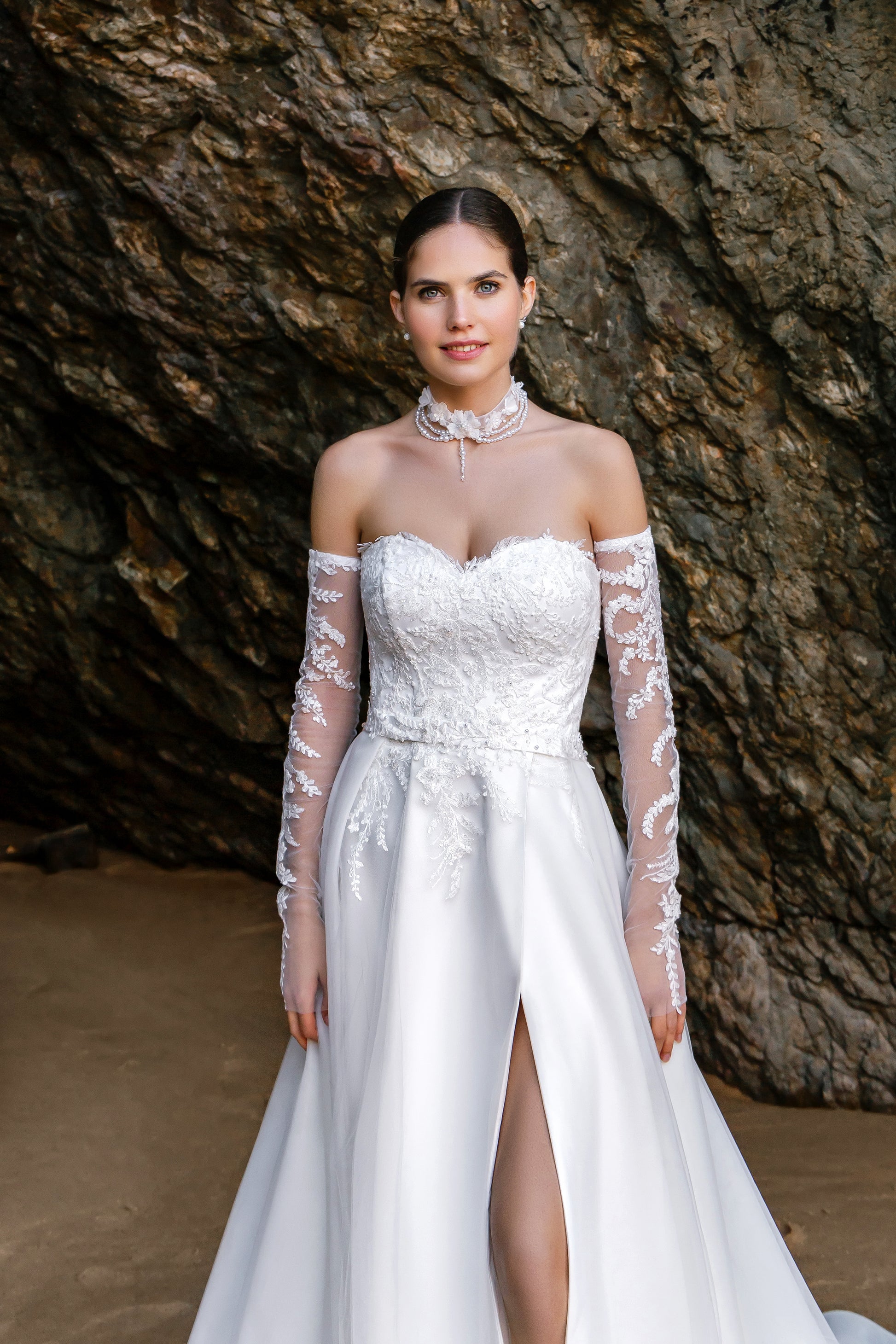 Liz Two in One Sweetheart Milk Wedding dress