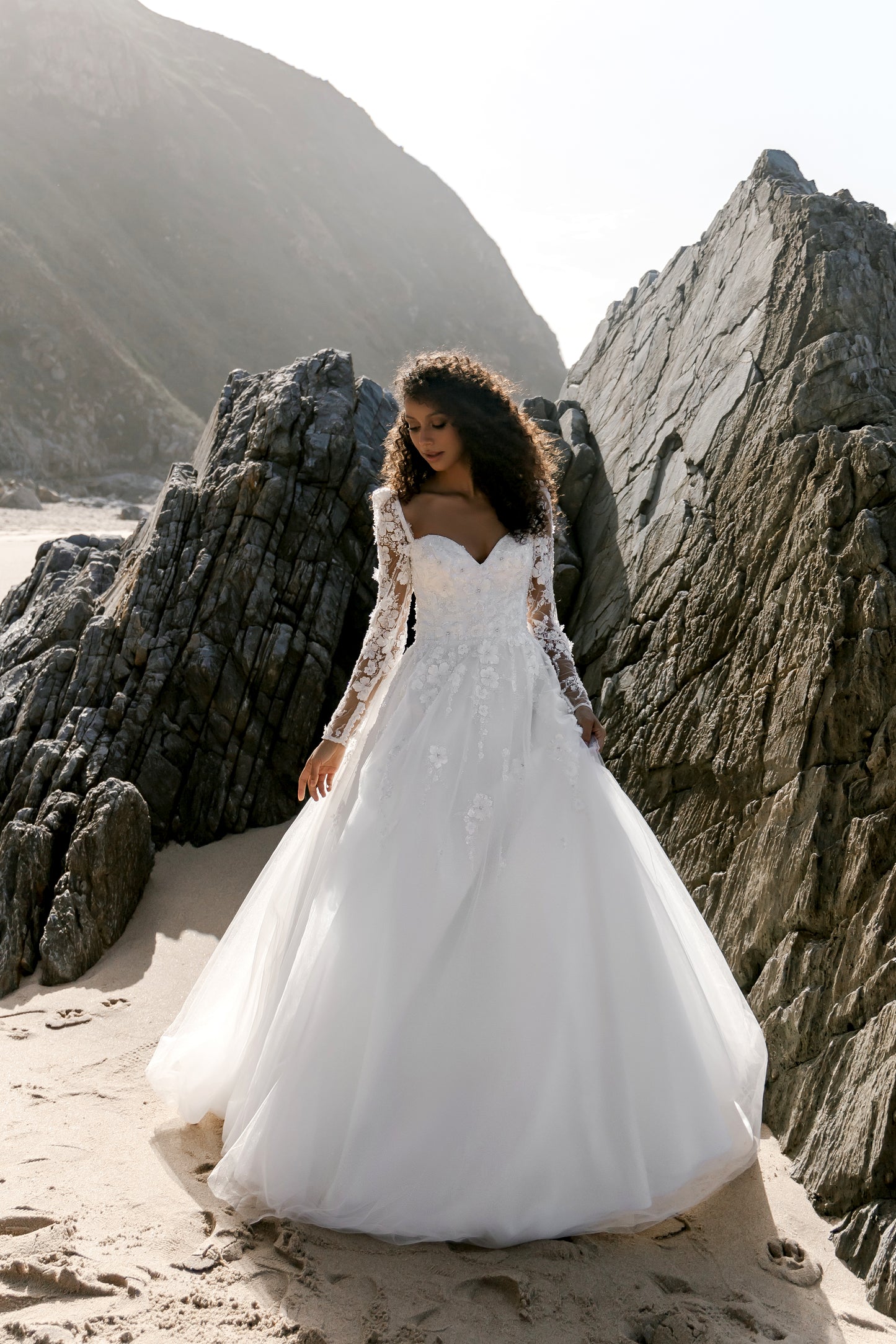 Mag A-line Sweetheart Milk Wedding dress