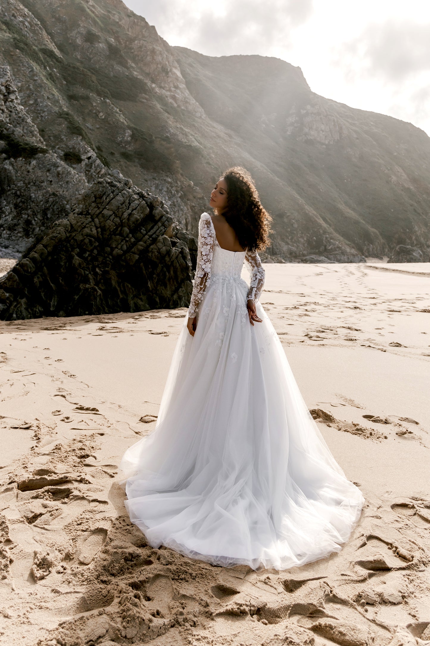 Mag A-line Sweetheart Milk Wedding dress