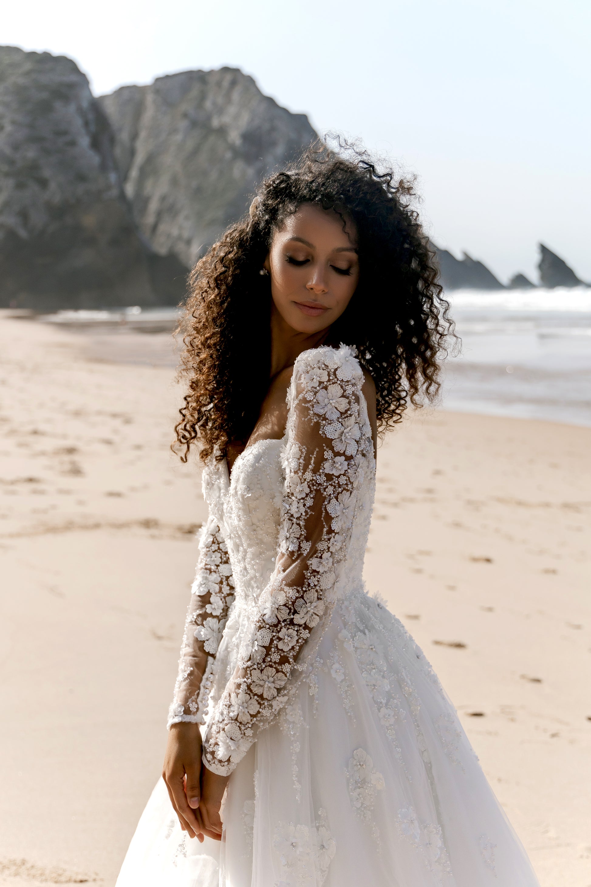 Mag A-line Sweetheart Milk Wedding dress