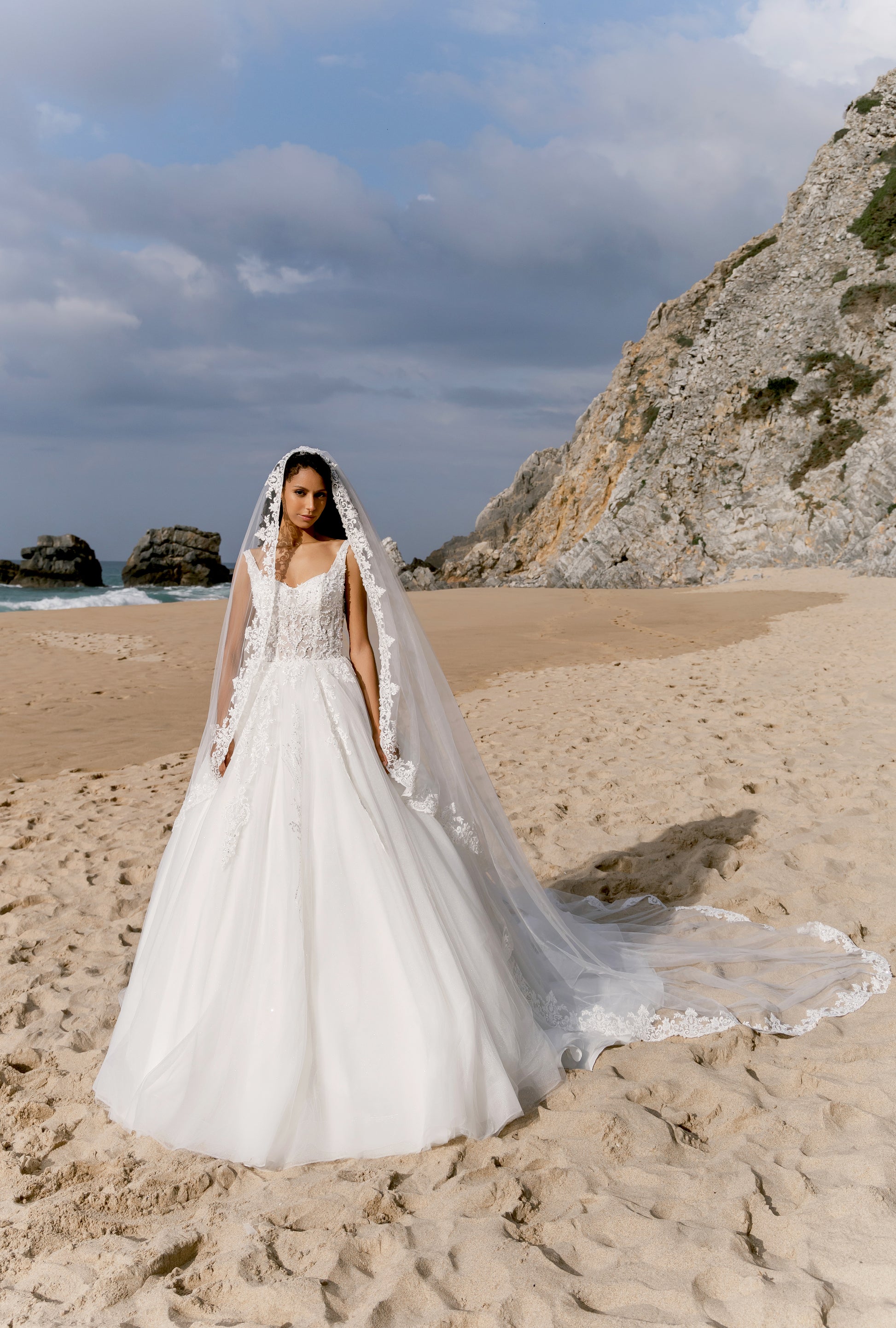 Aura A-line Sweetheart Milk Wedding dress