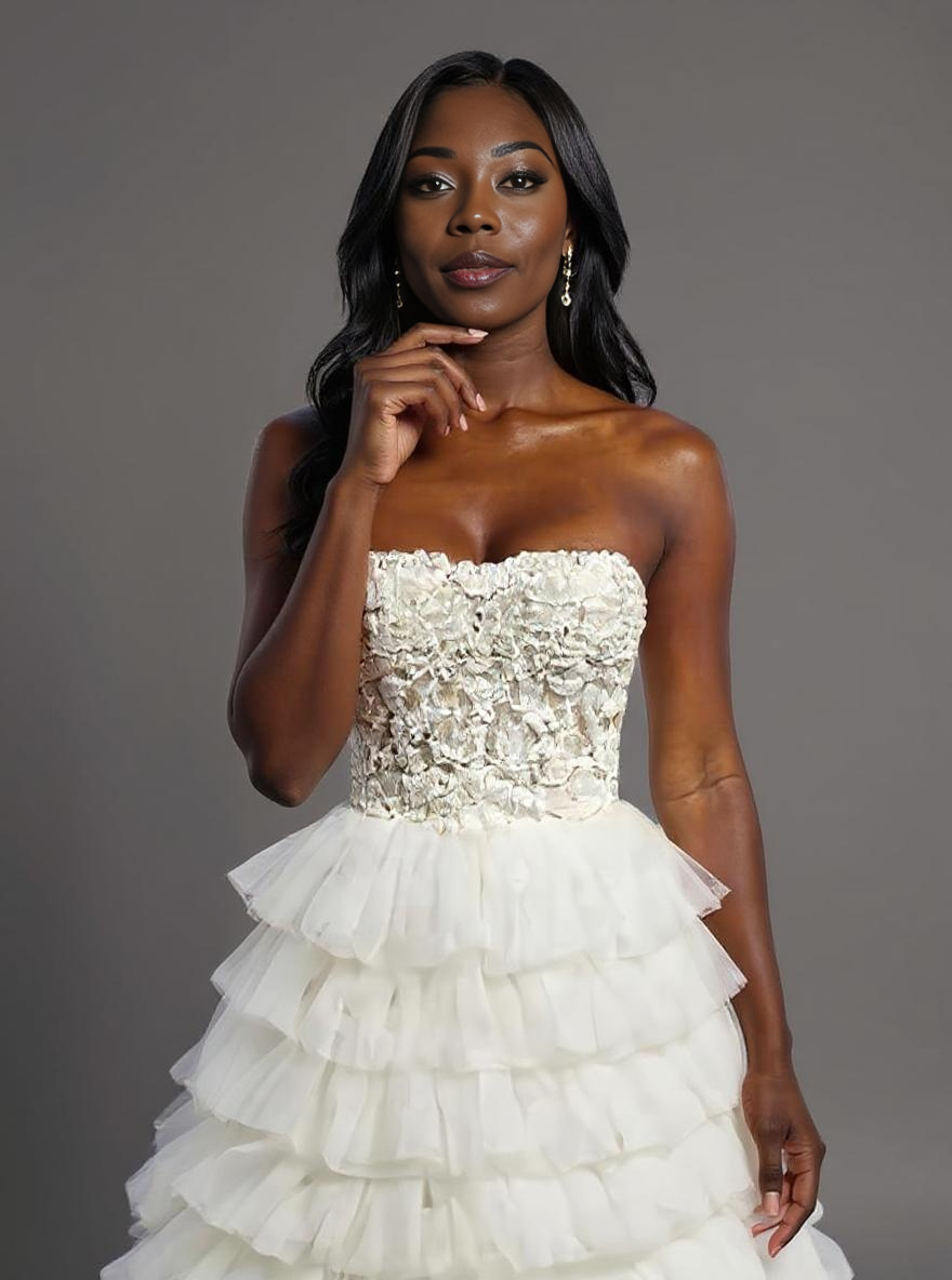 Renata A-line Sweetheart Milk Wedding dress