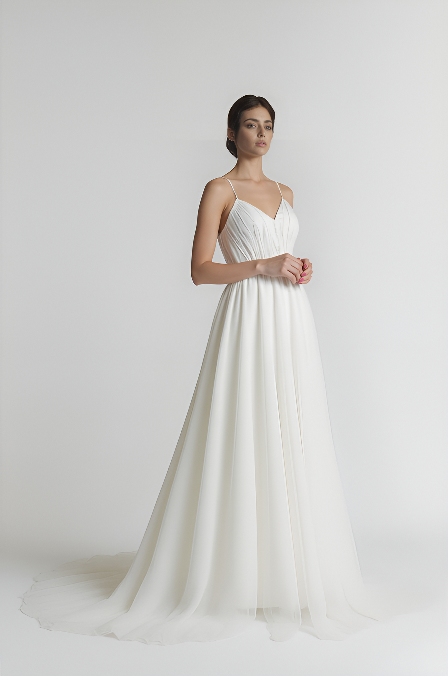 Caro A-line Sweetheart Milk Wedding dress