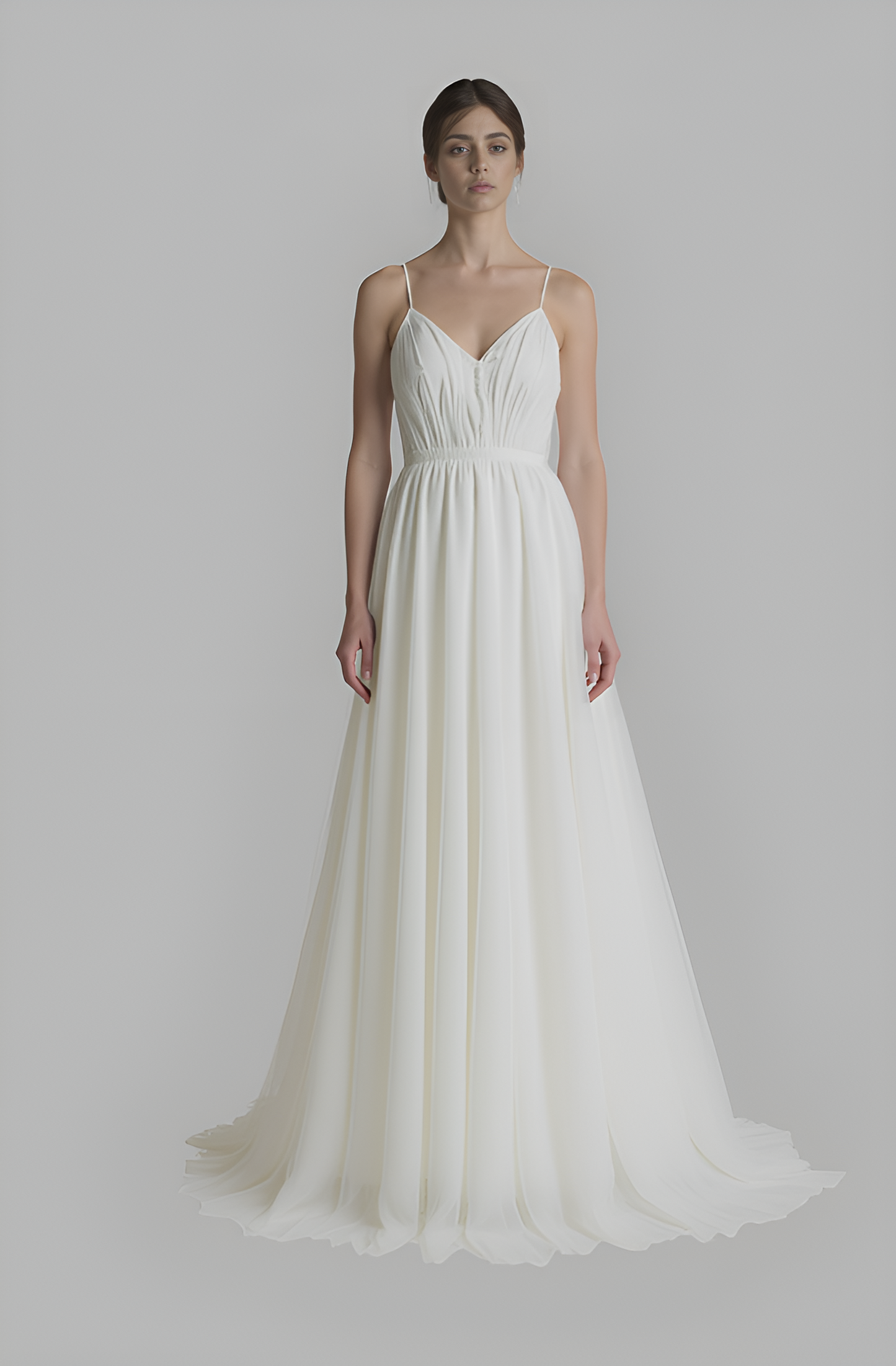 Caro A-line Sweetheart Milk Wedding dress