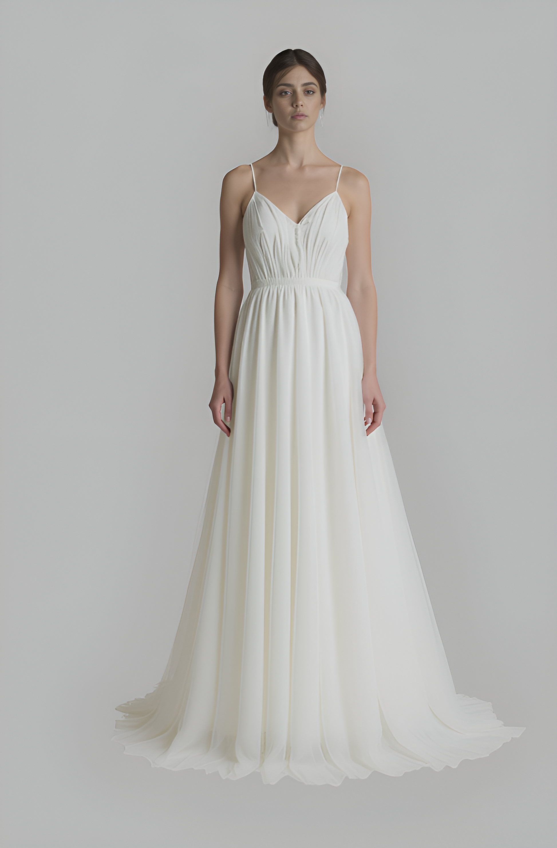 Caro A-line Sweetheart Milk Wedding dress