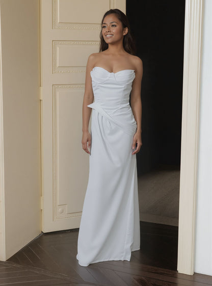 Virelia Trumpet/Mermaid Sweetheart Milk wedding dress