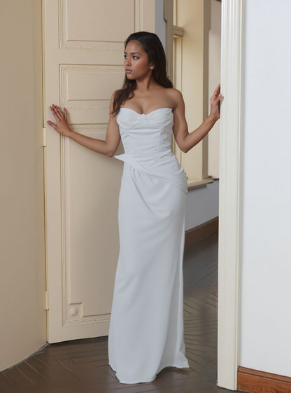 Virelia Trumpet/Mermaid Sweetheart Milk wedding dress
