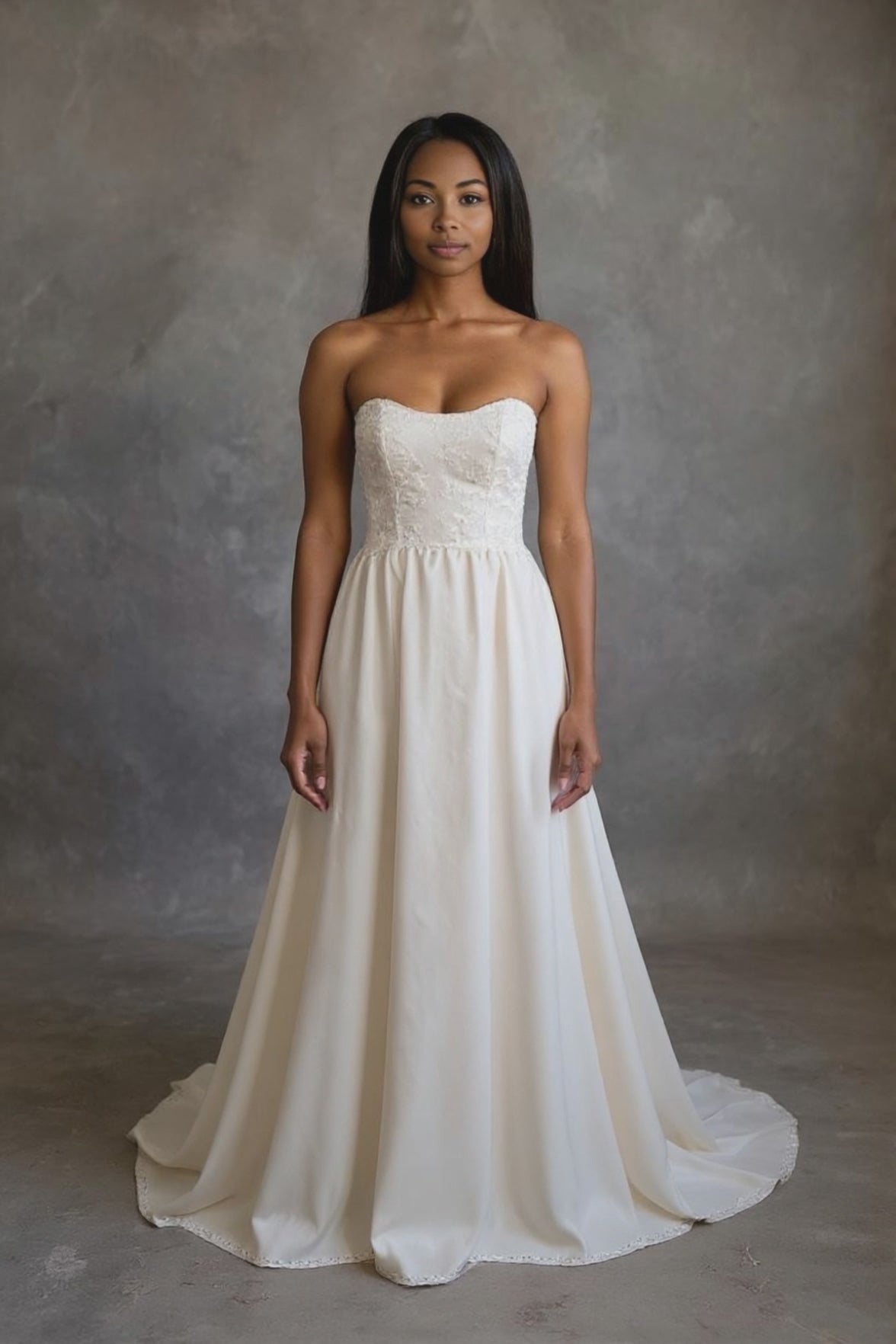 Monara A-line Sweetheart Milk Wedding dress video