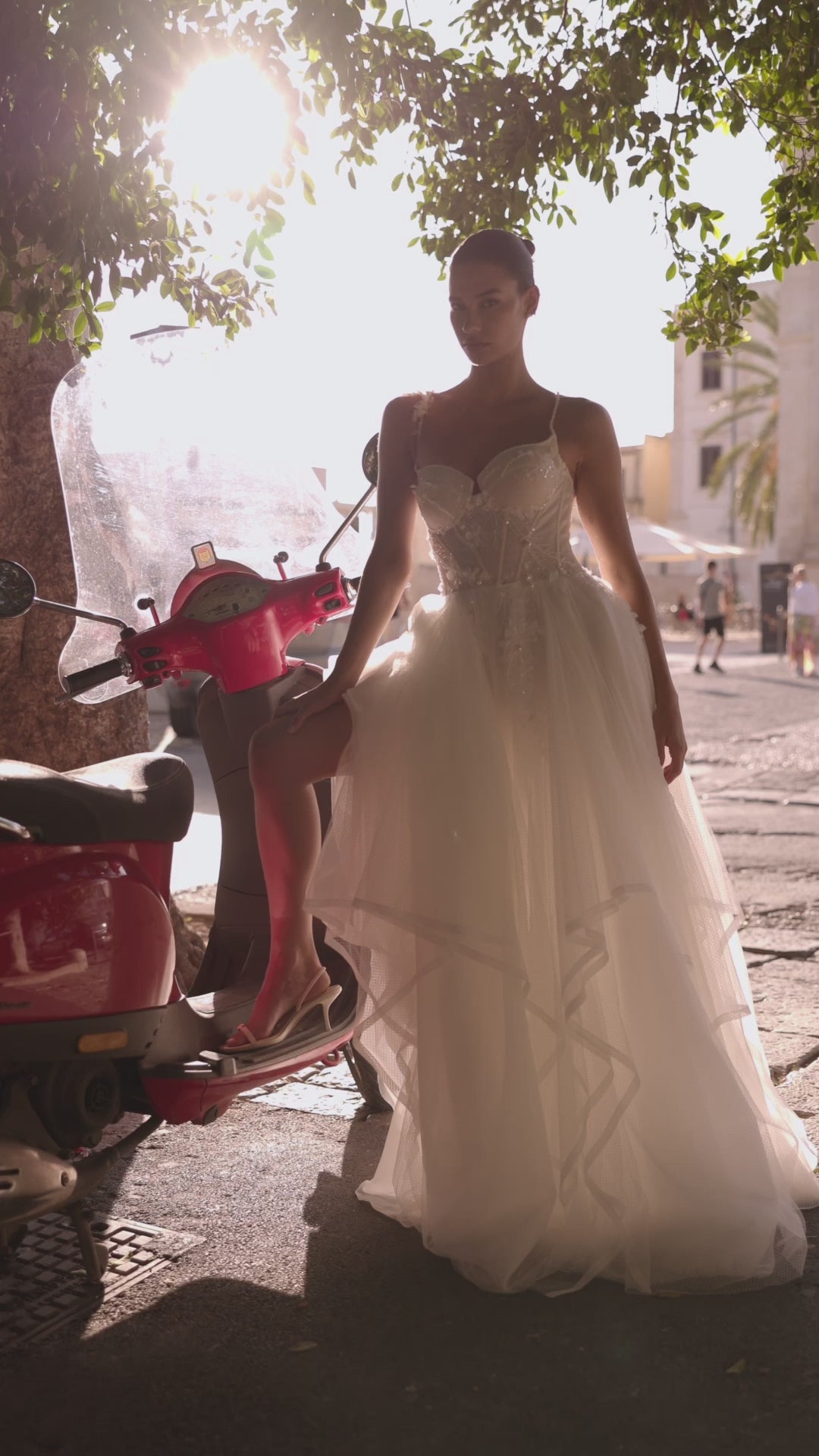 Virginia A-line Sweetheart Milk Wedding dresses