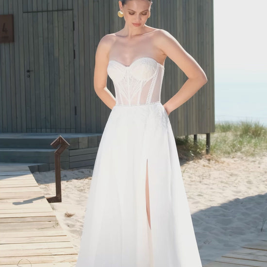 Fontea Two in one Sweetheart Off White Wedding dress
