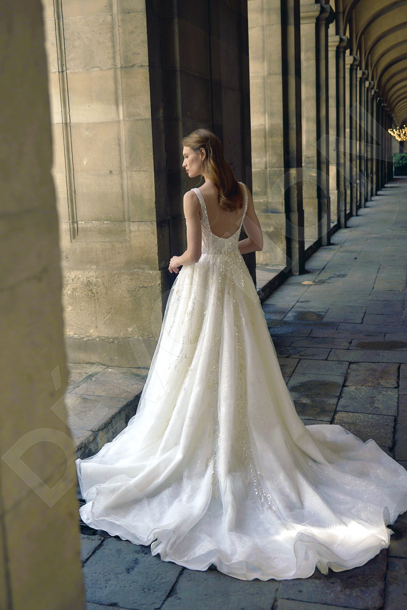 Evana A-line Sweetheart Milk Wedding dress