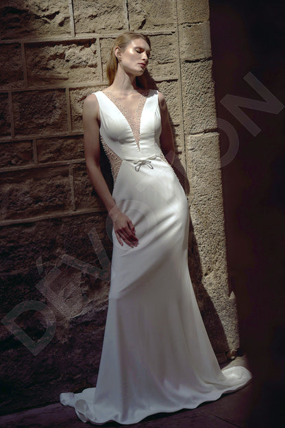 Diana Trumpet/Mermaid Illusion Milk Wedding dress
