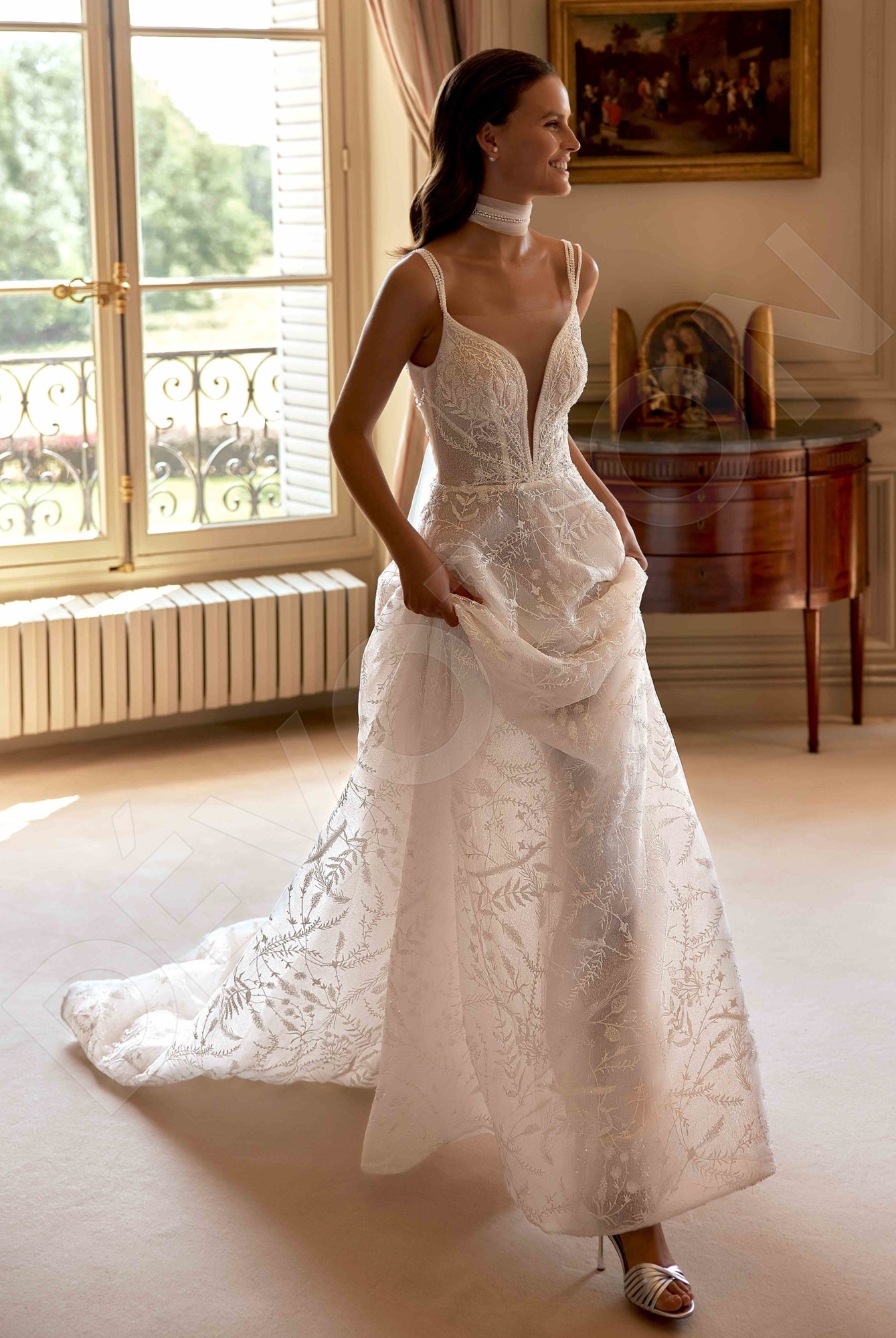 Alicia A-line Sweetheart Milk Wedding dress