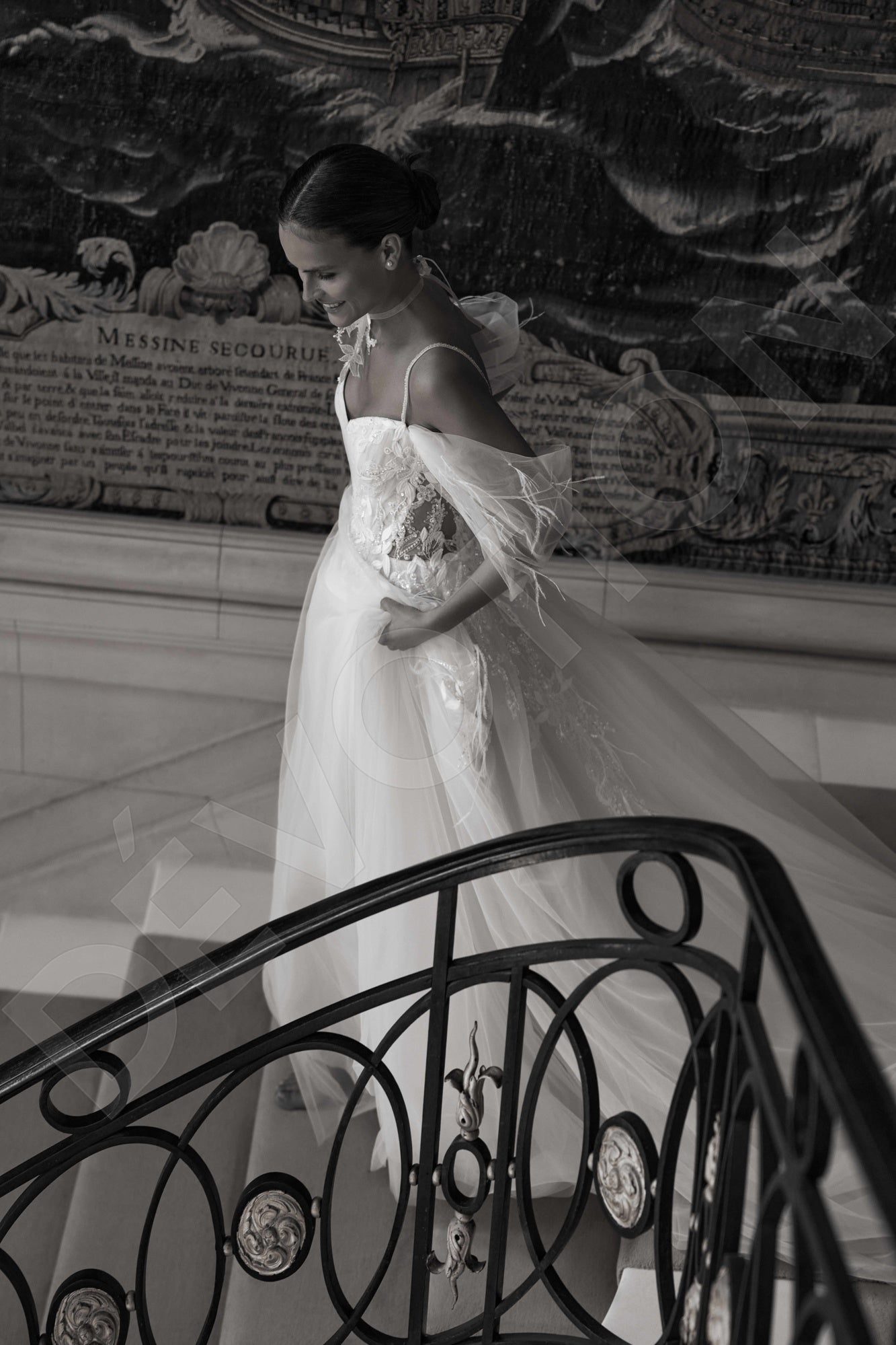 Angelia A-line Sweetheart Milk Wedding dress