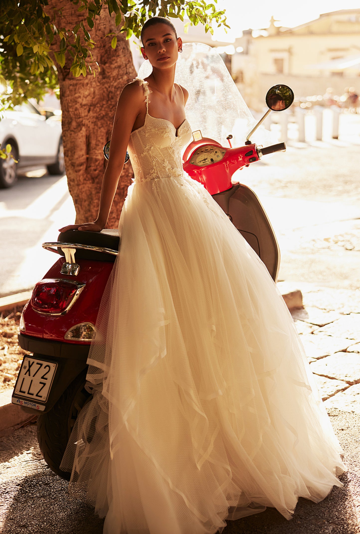 Virginia A-line Sweetheart Milk Wedding dresses