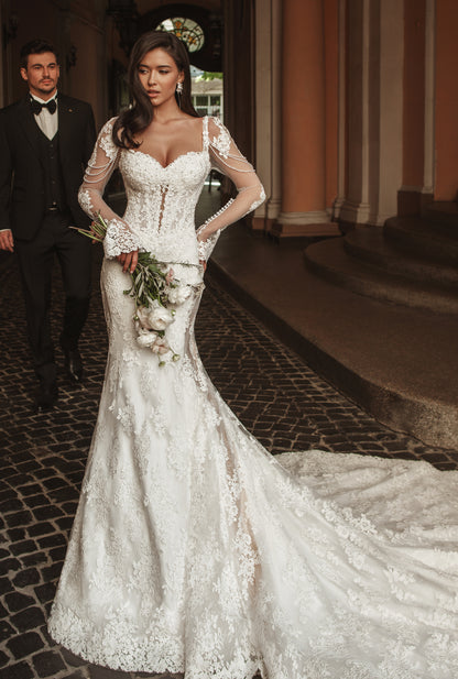 Bridgette Two in One Sweetheart Ivory Wedding dress