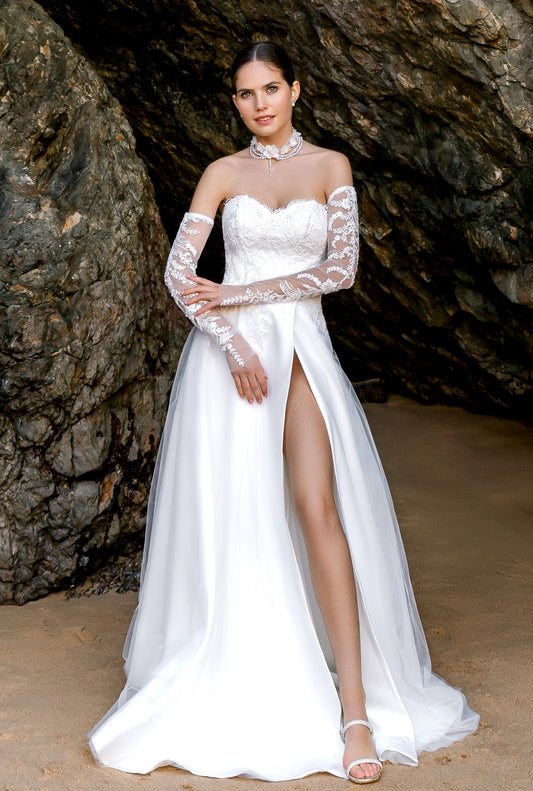 Liz Two in One Sweetheart Milk Wedding dress