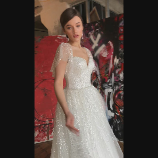 Elina A-line Sweetheart Ivory Wedding dress
