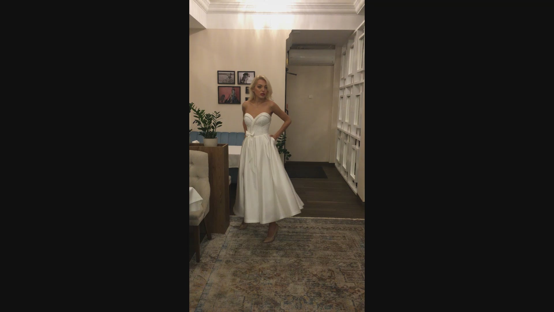 Unala A-line Sweetheart Milk Wedding dress