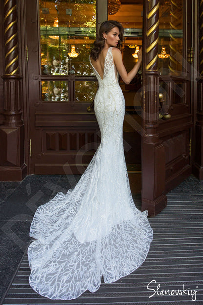 Farren Open back Trumpet/Mermaid Wedding Dress 4