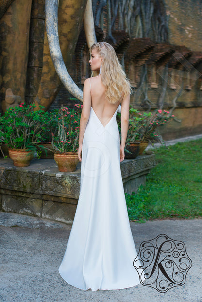 Anvil Open back A-line Straps Wedding Dress 4