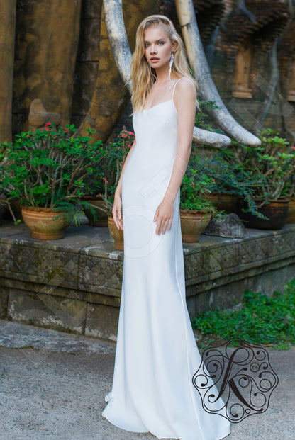 Anvil Open back A-line Straps Wedding Dress 5