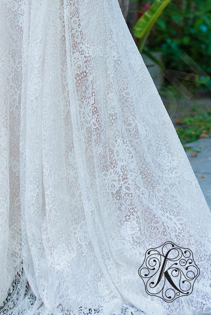 Anna-Liza Open back A-line Strapless Wedding Dress 8