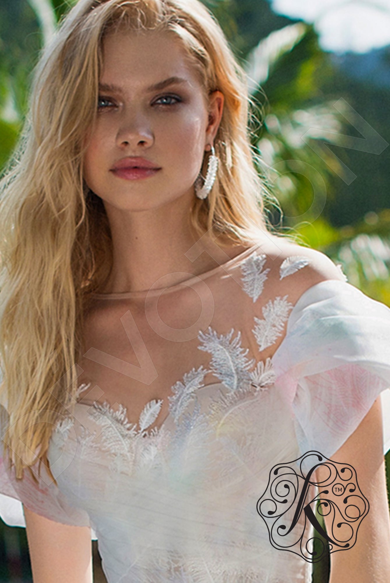 Nimfa A-line Illusion Multicolor Wedding dress