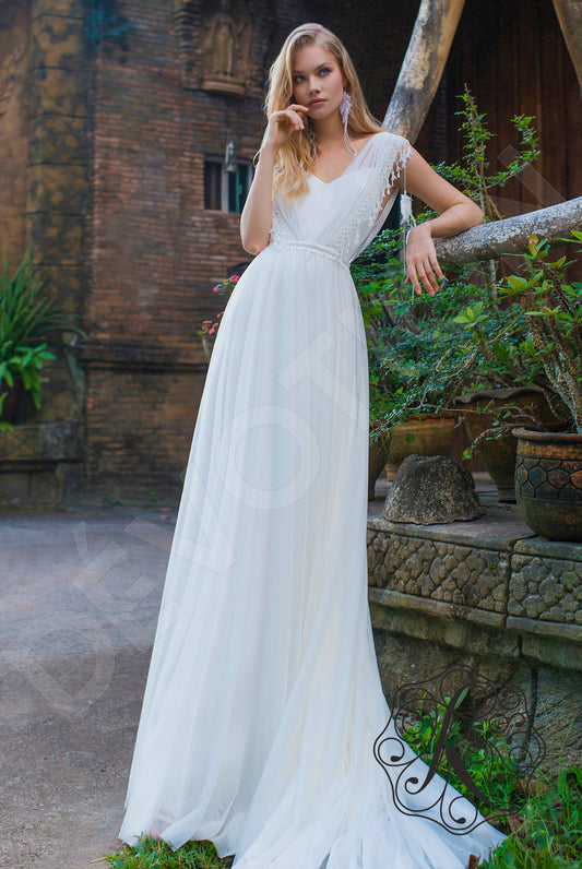 Anvil A-line Sweetheart Milk Wedding dress