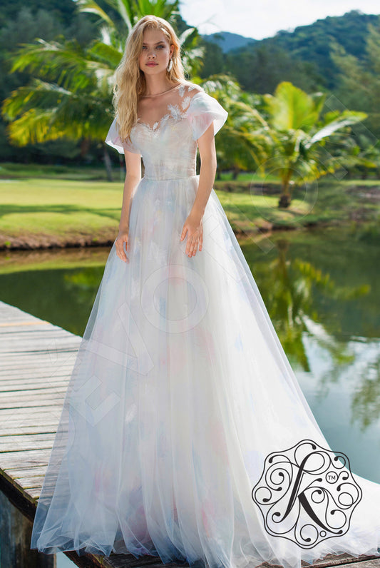 Nimfa A-line Illusion Multicolor Wedding dress