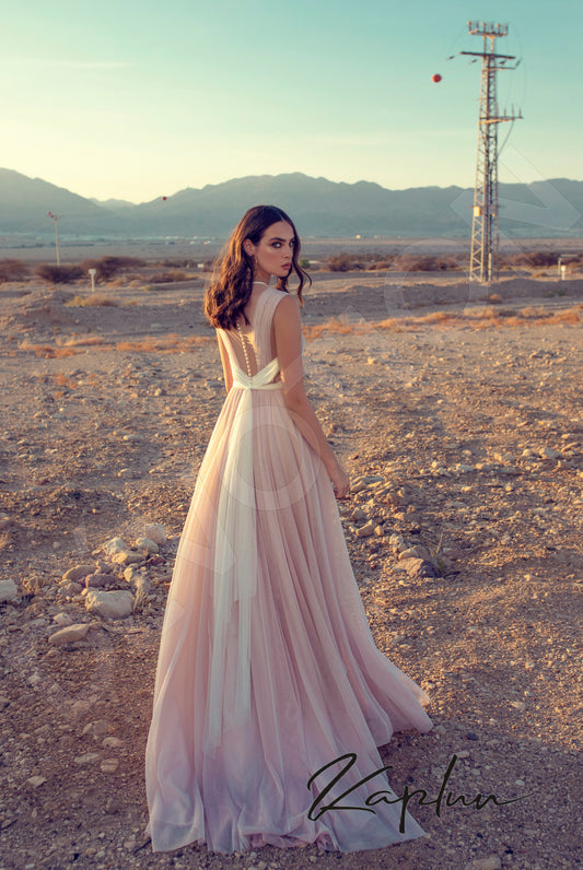 Altaira A-line Jewel Pink Milk Wedding dress