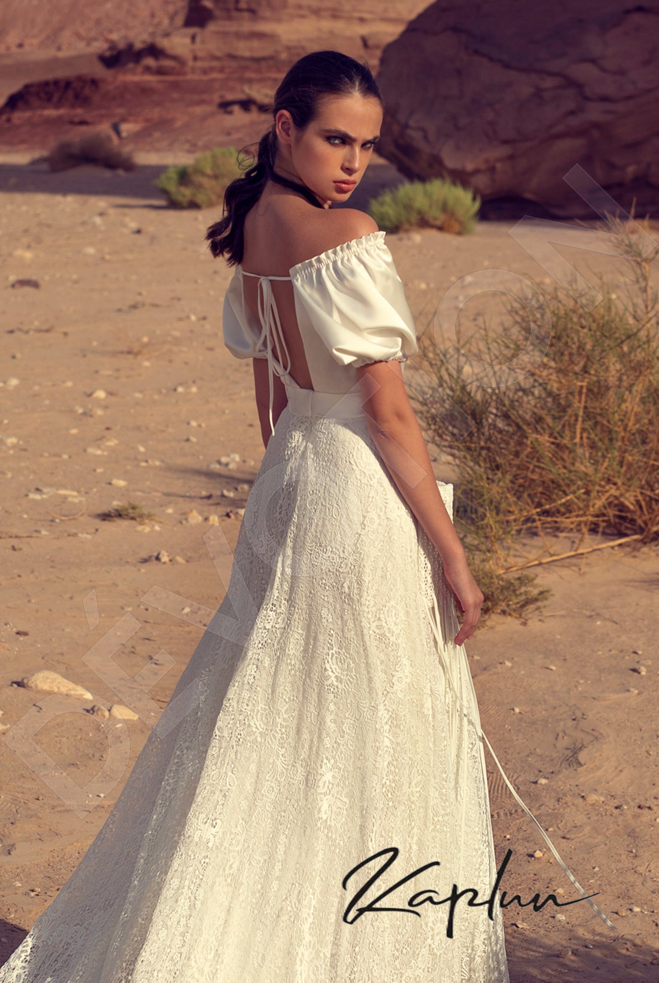Erfia A-line Off-shoulder/Drop shoulders Wedding dress