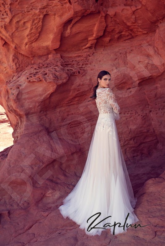 Vivara A-line Jewel Vanilla Milk Wedding dress