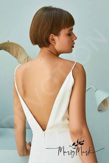 Djuta Open back Trumpet/Mermaid Straps Wedding Dress 3