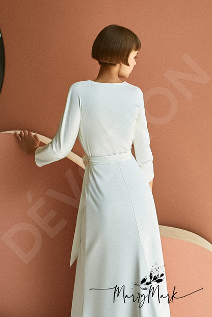 Luisa Full back A-line 3/4 sleeve Wedding Dress 3
