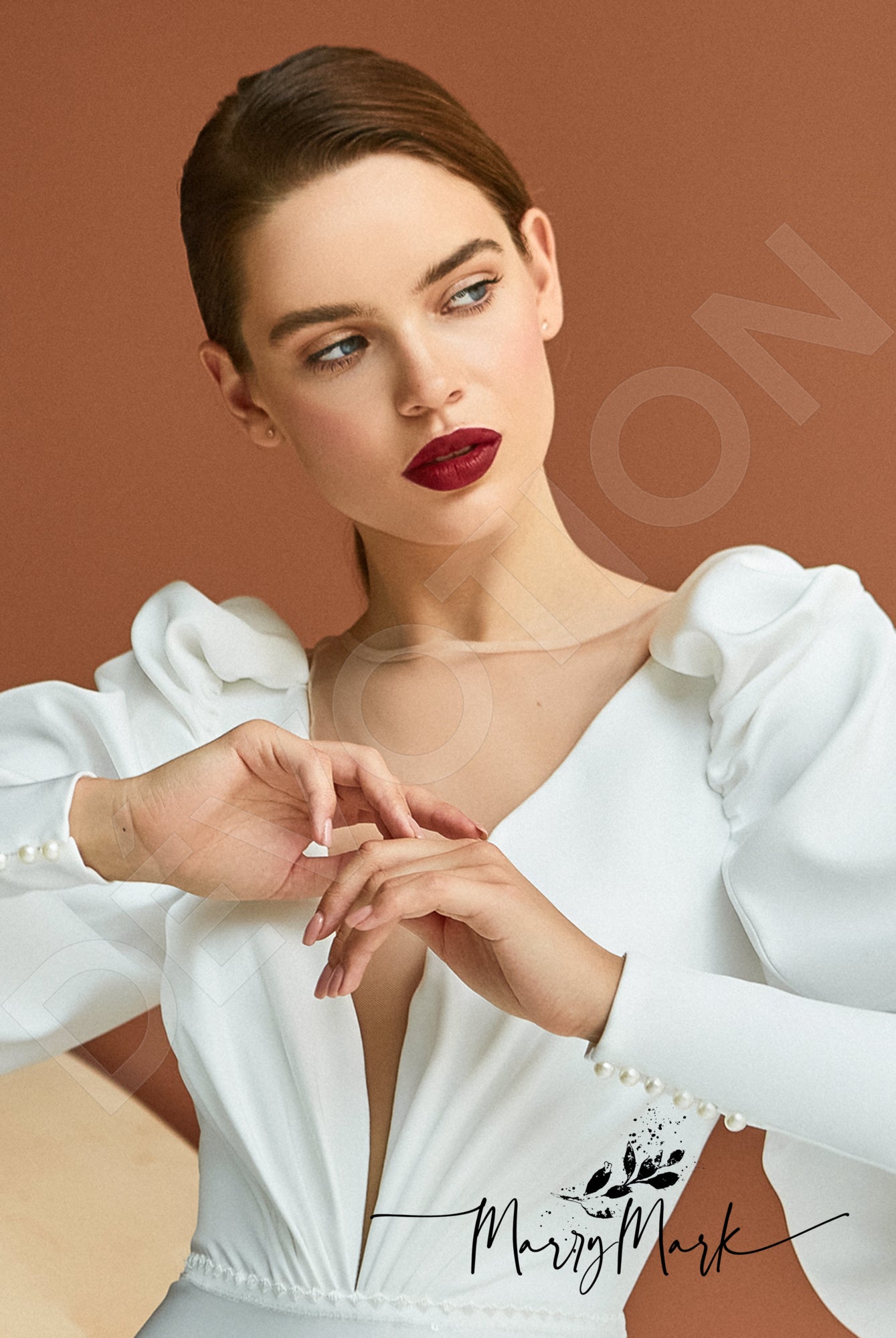 Maltina A-line Illusion Milk Wedding dress