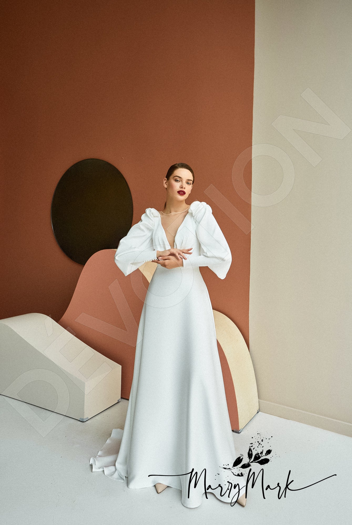 Maltina A-line Illusion Milk Wedding dress