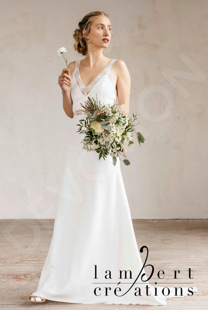 Lagune Open back A-line Straps Wedding Dress Front