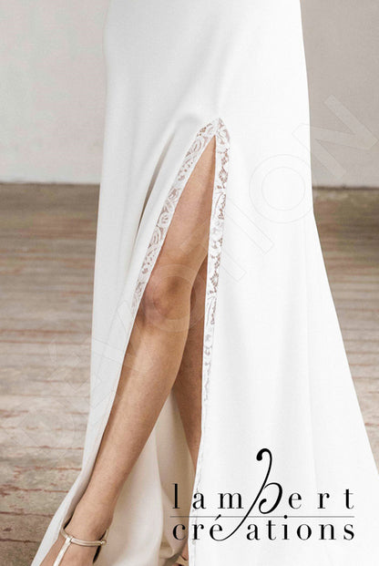 Sierra Open back A-line Short/ Cap sleeve Wedding Dress 7