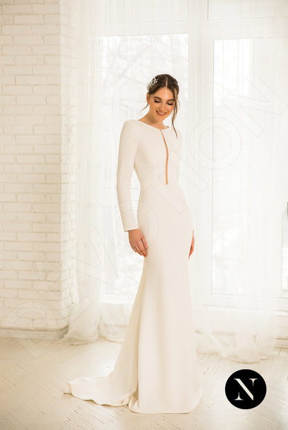 Margot Full back Trumpet/Mermaid Long sleeve Wedding Dress 6