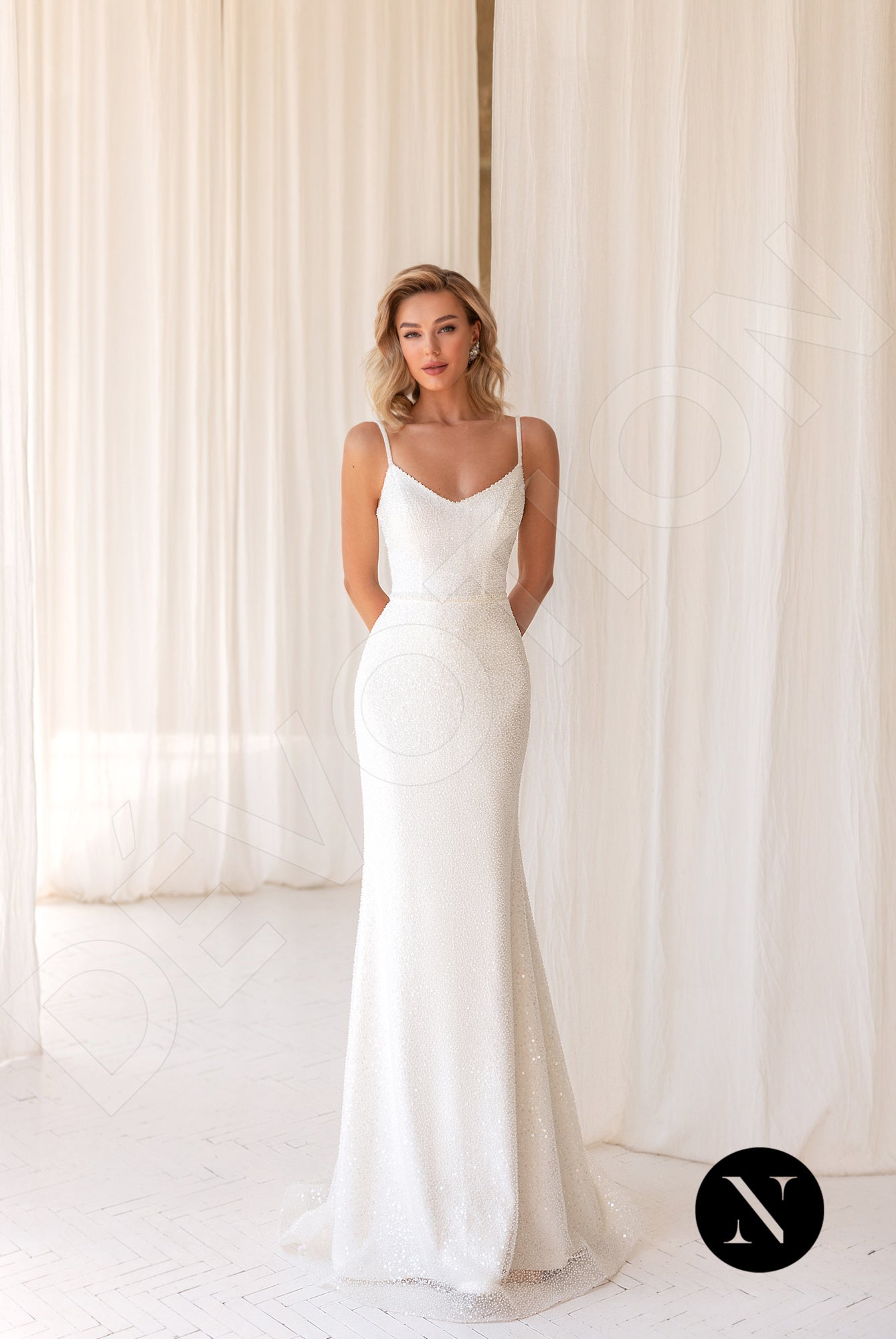 Laure Trumpet/Mermaid Sweetheart Ivory Wedding dress