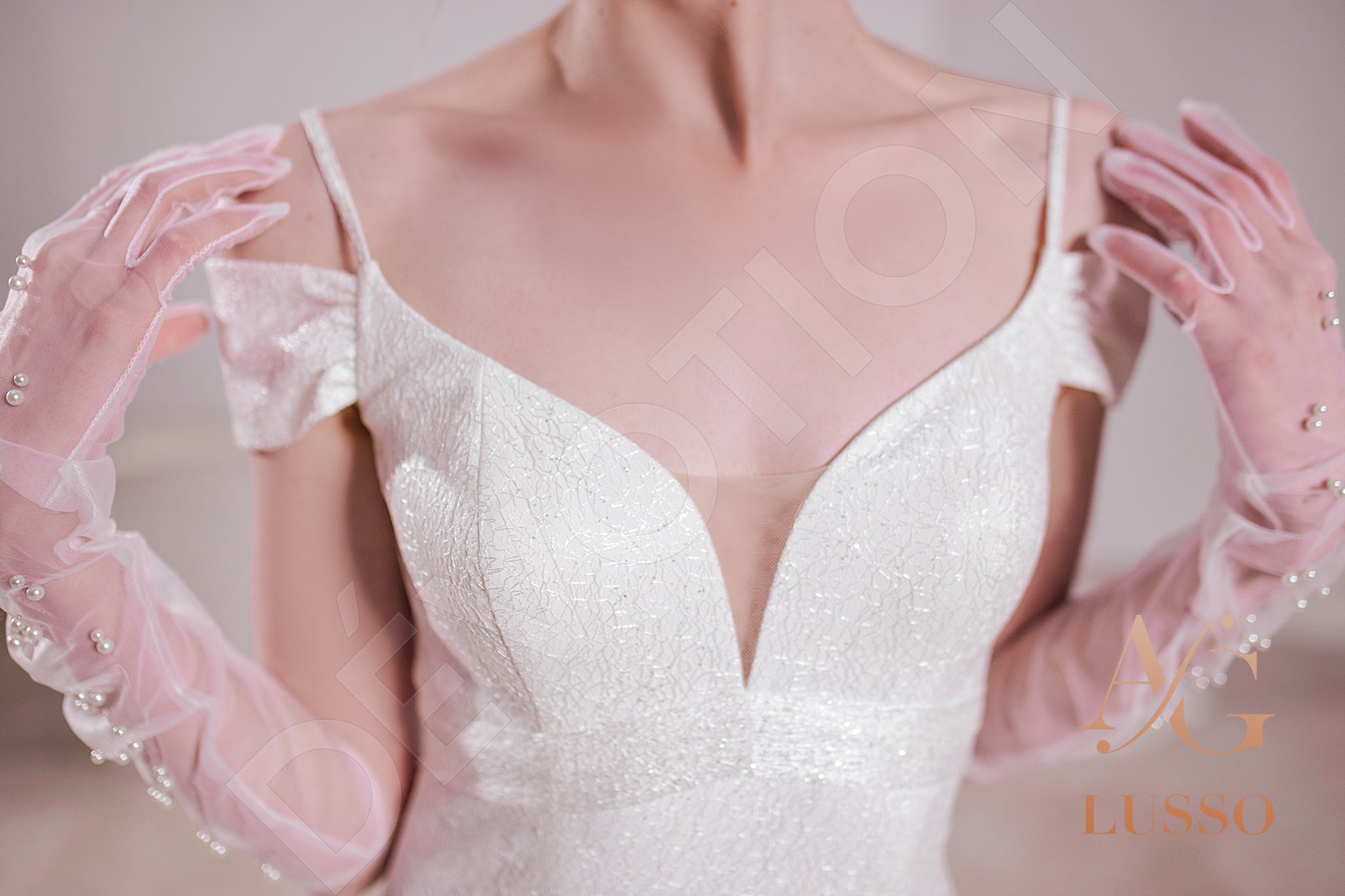 Shine Emilla A-line Sweetheart LightMilk Wedding dress