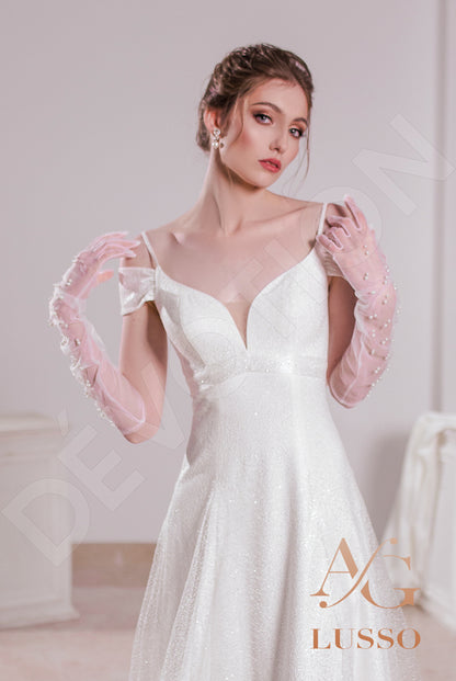 Shine Emilla Open back A-line Straps Wedding Dress 11
