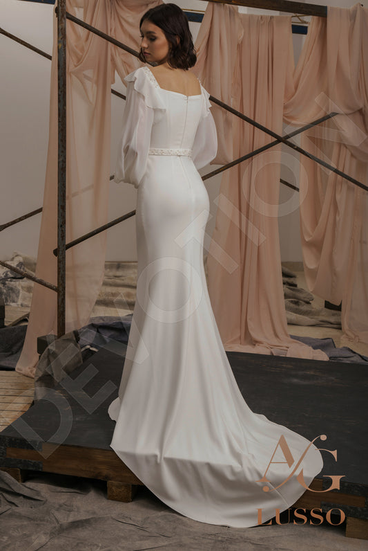 Jacquelina Trumpet/Mermaid Off-shoulder/Drop shoulders LightMilk Wedding dress