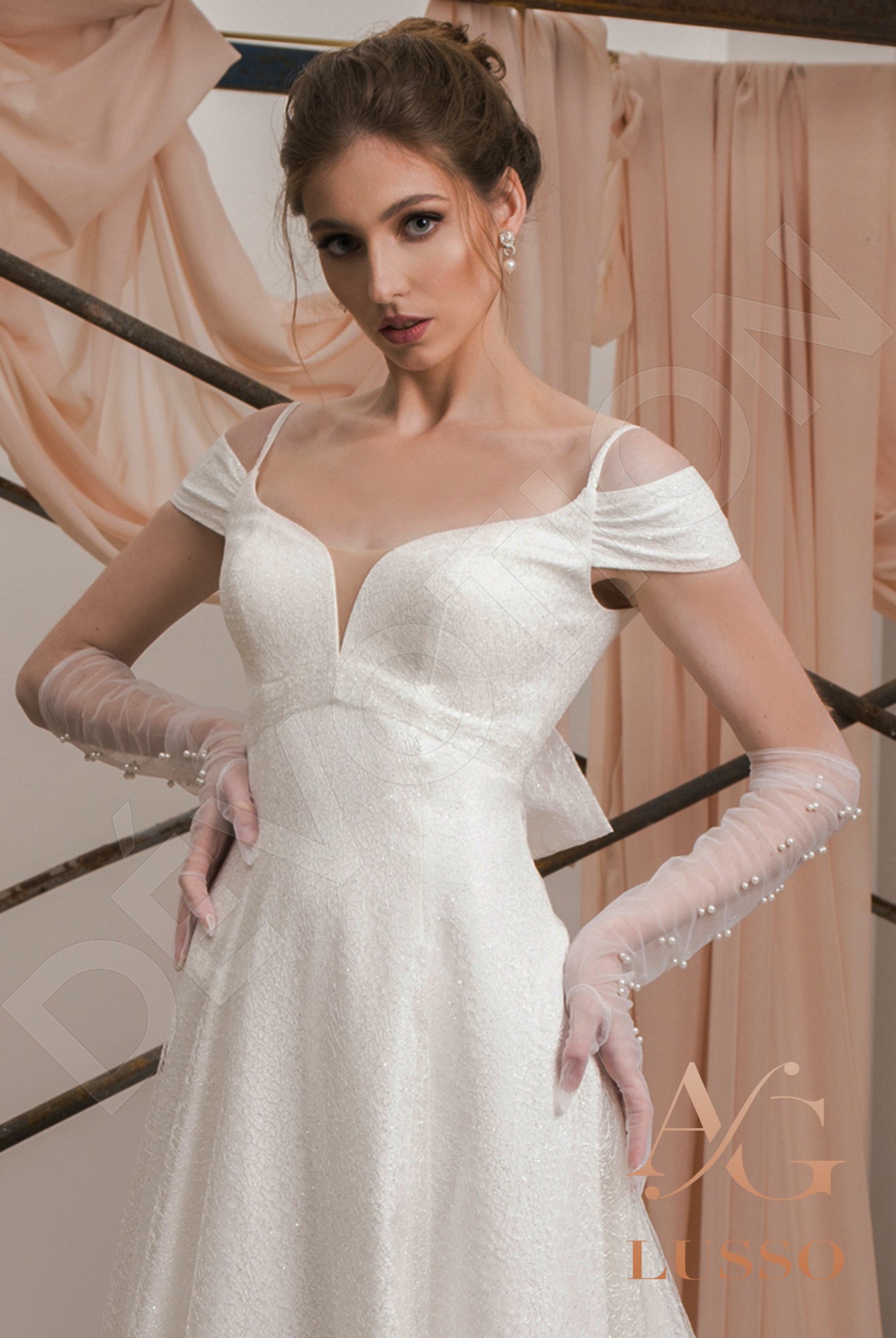 Shine Emilla Open back A-line Straps Wedding Dress 2