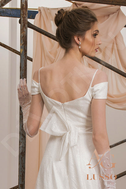 Shine Emilla Open back A-line Straps Wedding Dress 3