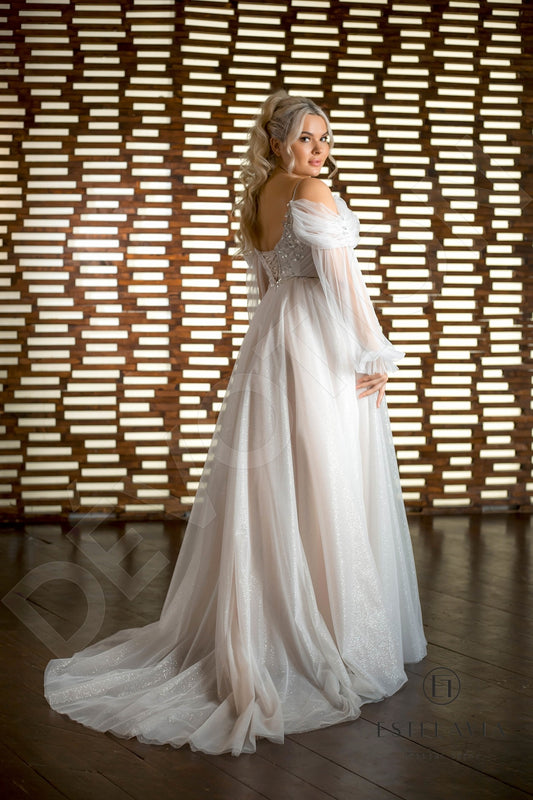Elif A-line Sweetheart Cappuccino Wedding dress