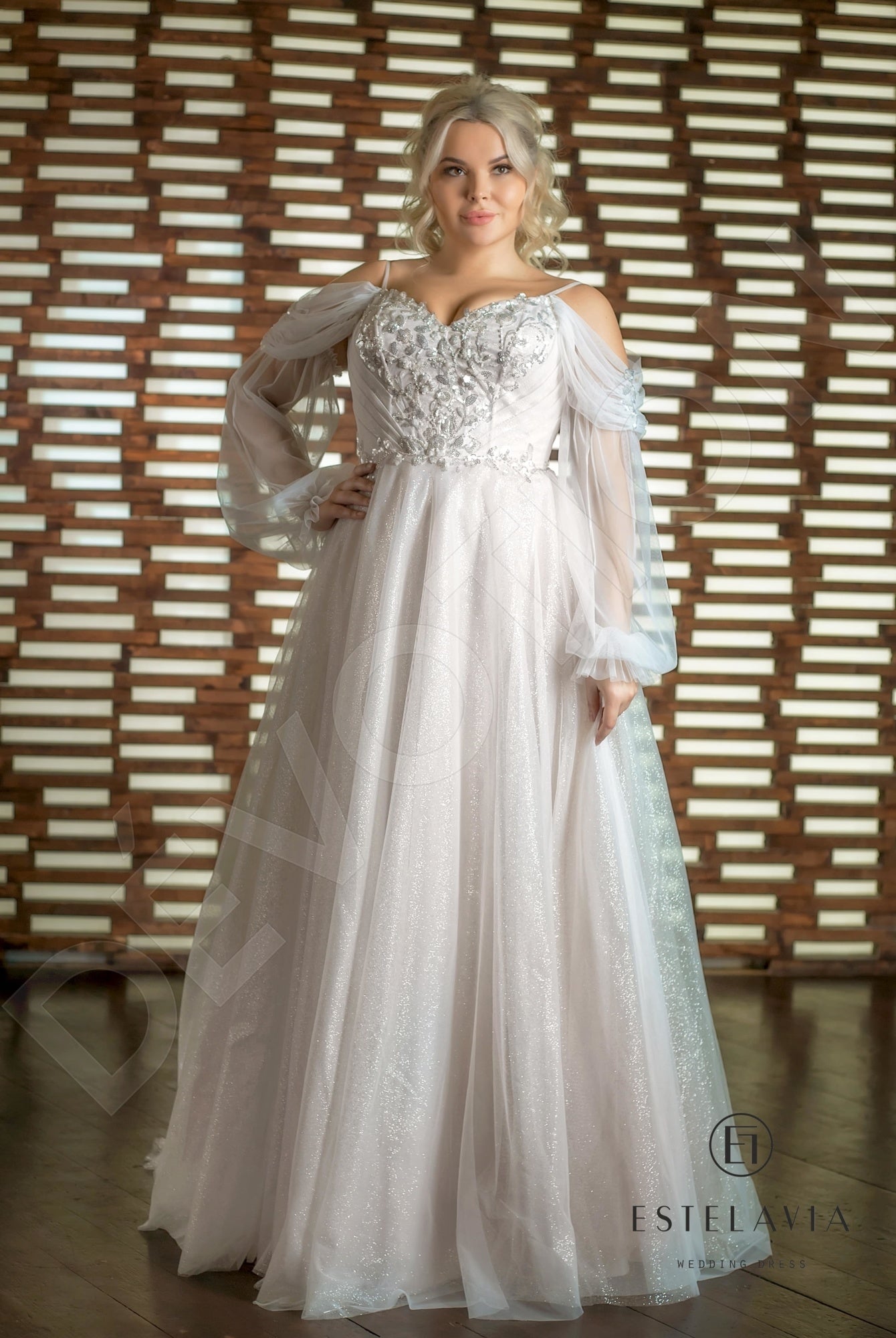 Elif A-line Sweetheart Cappuccino Wedding dress